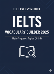 IELTS Vocabulary Builder 2025 — High-Frequency Topics (A & G)